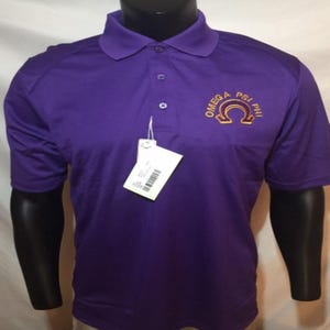 Omega Psi Phi 3D Pearls EXTREME Performance Polo