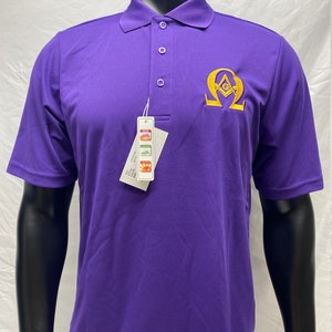 Omega Psi Phi 3D OMEGA/MASONIC EXTREME Performance Polo