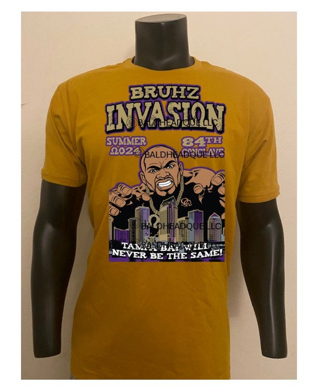 Omega Psi Phi 2025 Grand Conclave OWT Shirt Old Gold Etsy