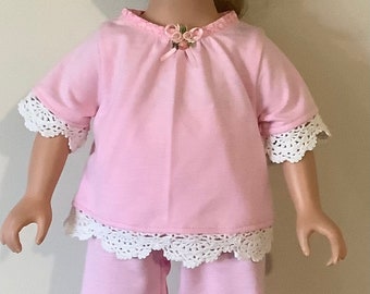 18” doll pjs & dressing gown.