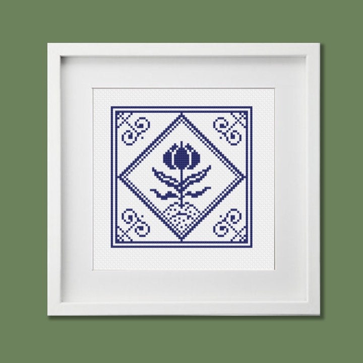 Delft Cross Stitch - Etsy