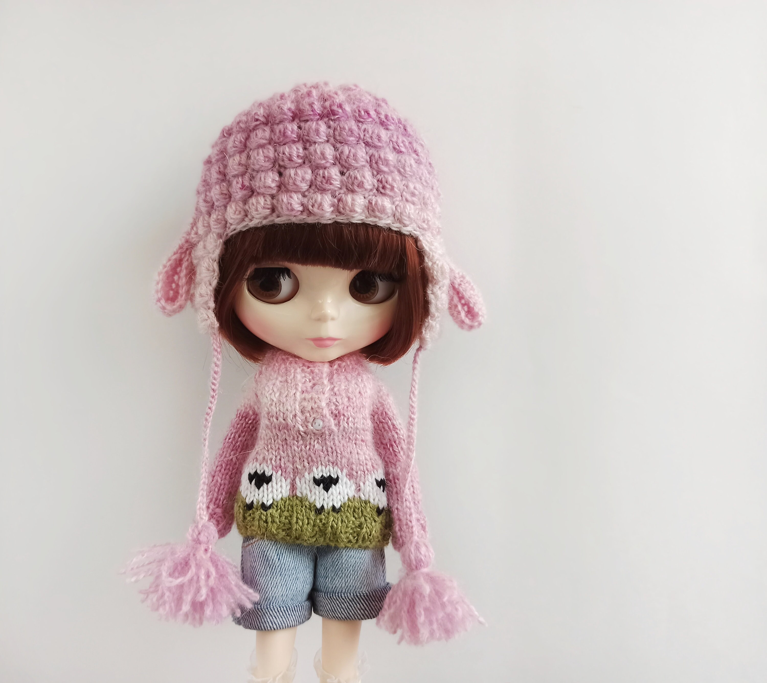 Mini sweater for Barbie doll knitting PATTERN Tiny jumper for Etsy