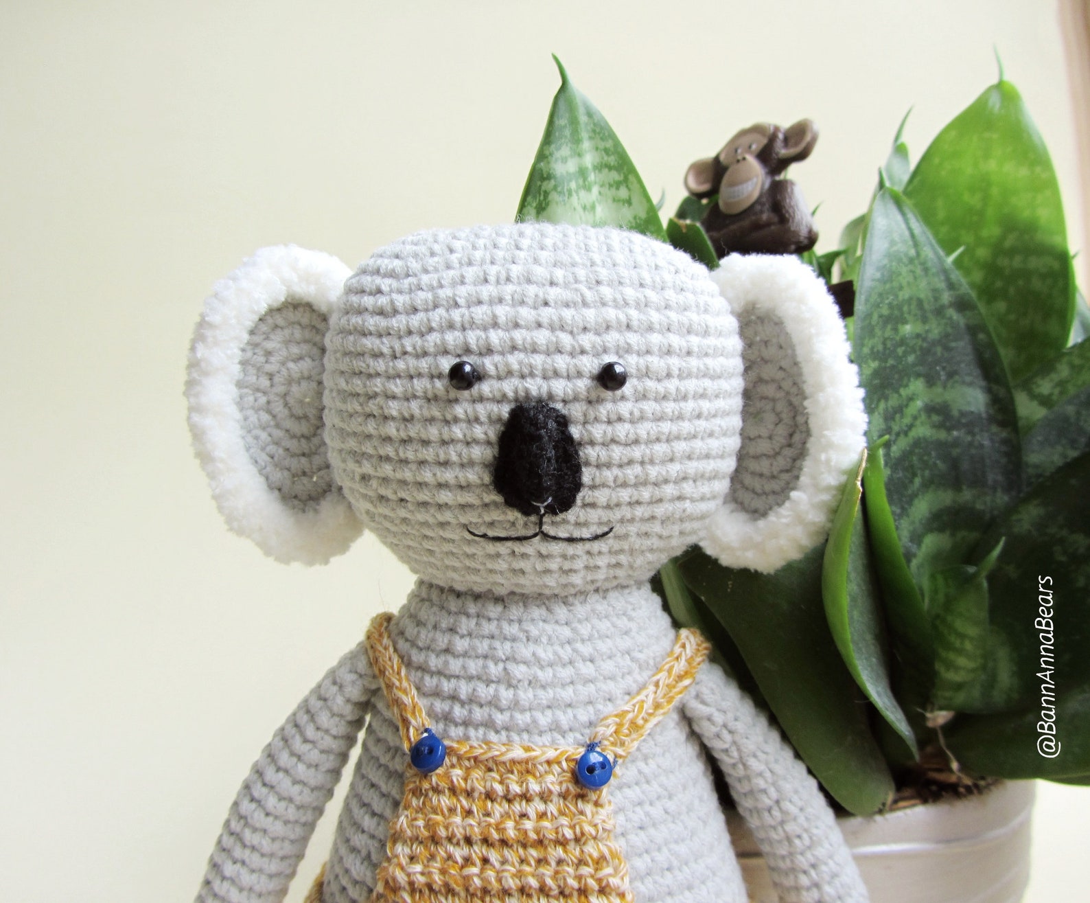 Amigurumi koala bear pattern Crochet zoo pattern Crochet Etsy