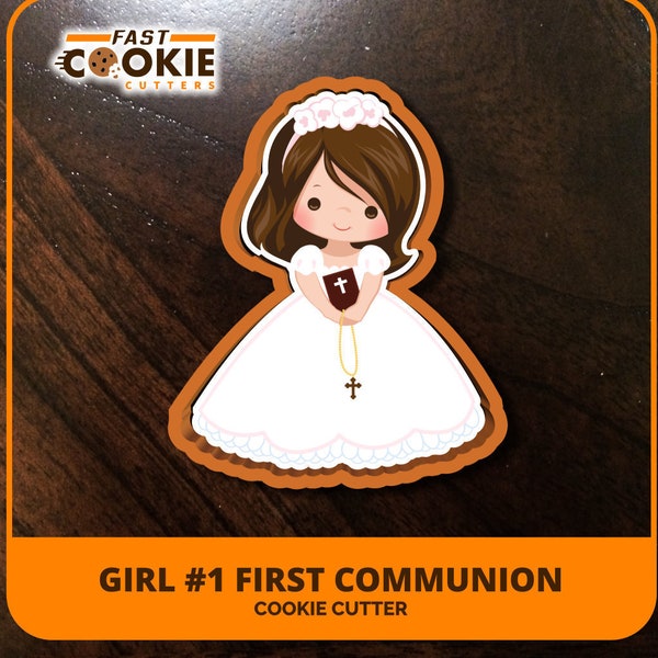 Girl 1 - First Communion Cookie Cutter