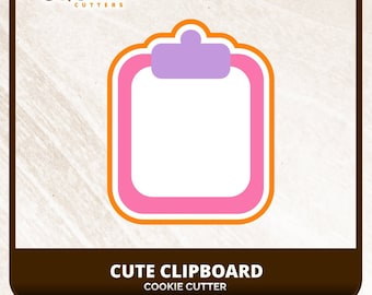 Clipboard Cookie Cutter TCK52124 Back to School Cookie Cutter 3D Printed Cookie Cutter