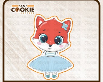Baby Girl Fox Cookie Cutter