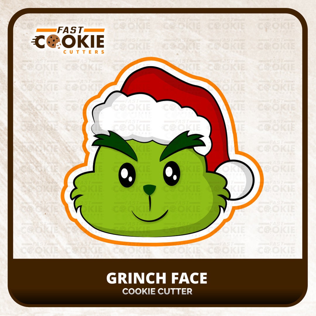 Grinch Face Cookie Cutter - Etsy