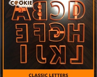 Klassische Buchstaben, Alphabet Cookie Cutter