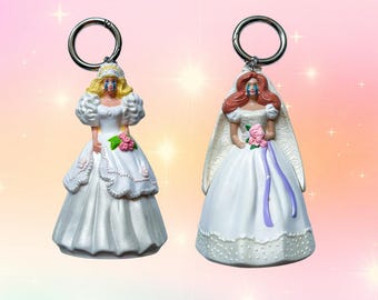Sad Bride Barbie Bag Charm | 90s Happy Meal Barbie Keychain