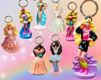 90s Happy Meal Barbie Bag Charms Keychain | 1992 Series