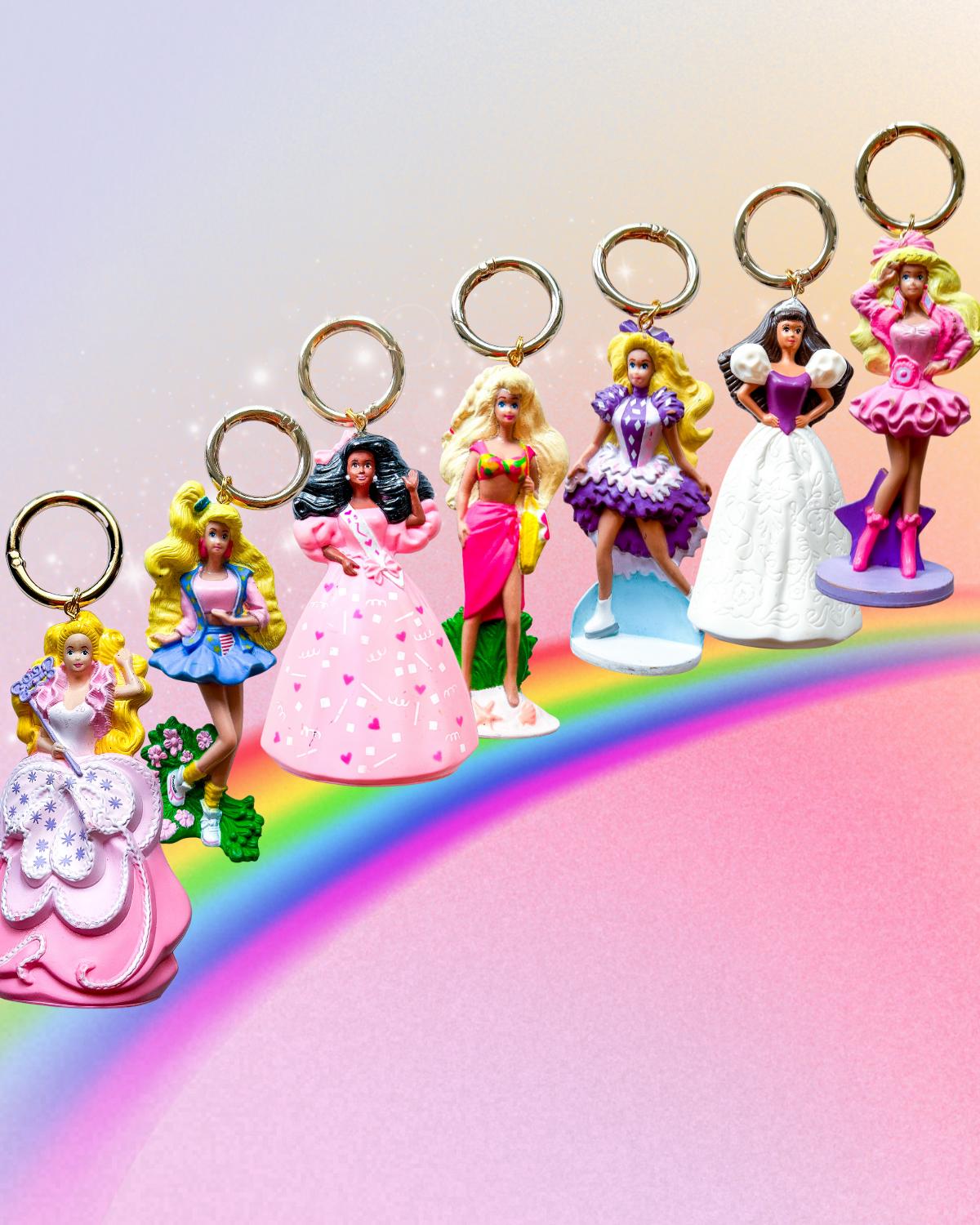 90s Happy Meal Barbie Bag Charms Keychain | 1990 Series