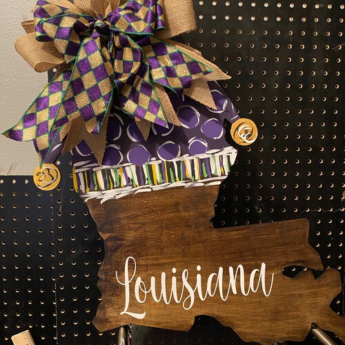 mardi gras door hanger