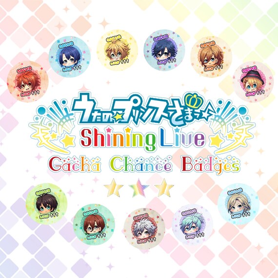 Uta No Prince Sama Shining Live Gacha Chance Badges Etsy