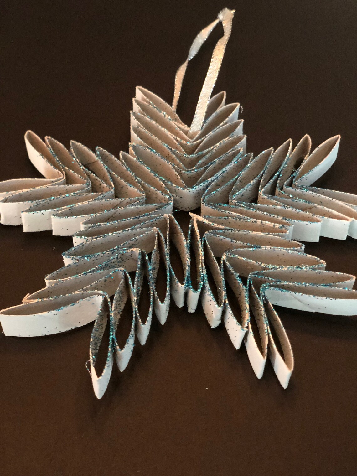 Mystery Glitter Toilet Paper Roll Snowflake Ornament Etsy