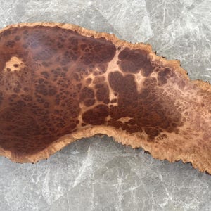 Red Mallee Burl Bowl With Natural Live Edge
