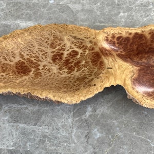 Red Mallee Burl Bowl With Natural Live Edge