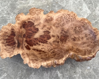 Red Mallee Burl Bowl With Natural Live Edge