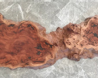 Red Gum Burl Table Top, Wall Art, Serving Board With Natural Live Edge