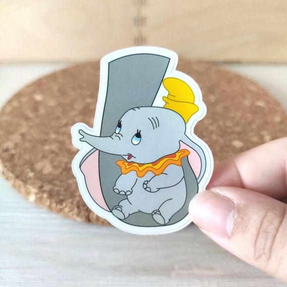 Pegatina Dumbo Sticker Disney Dumbo Bebe Con La Madre Etsy