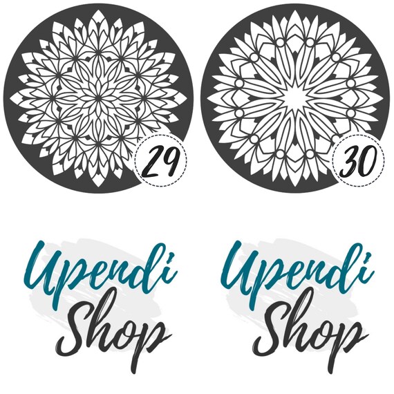 template or stencil with mandalas design mandala stencil etsy