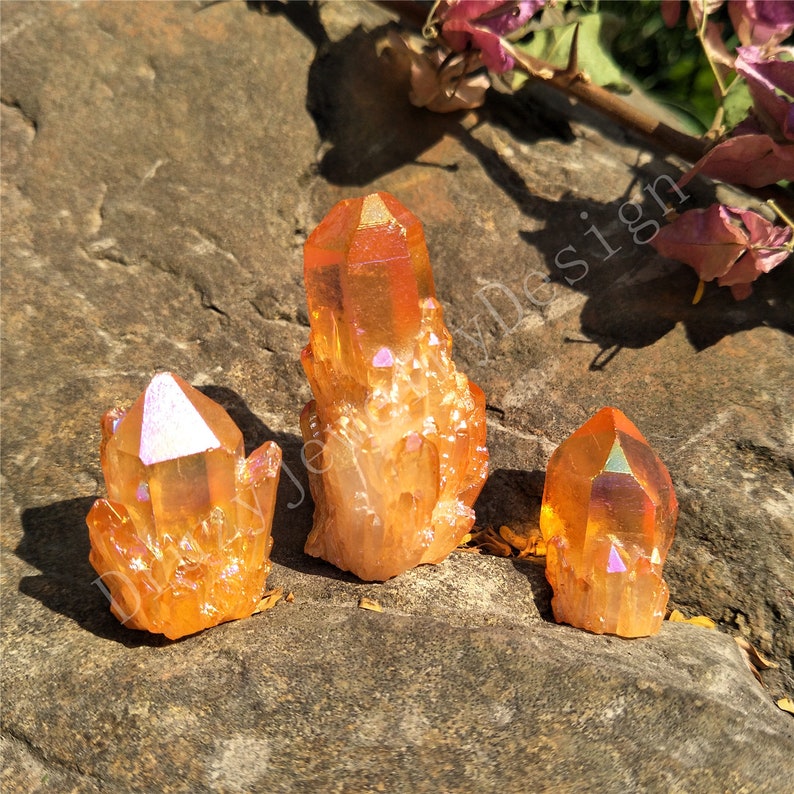 CC0062Wholesale Orange Natural Quartz Crystal Cluster Etsy