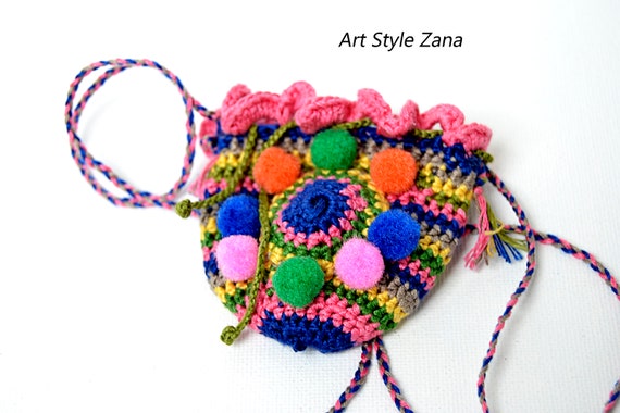 crochet medicine bag