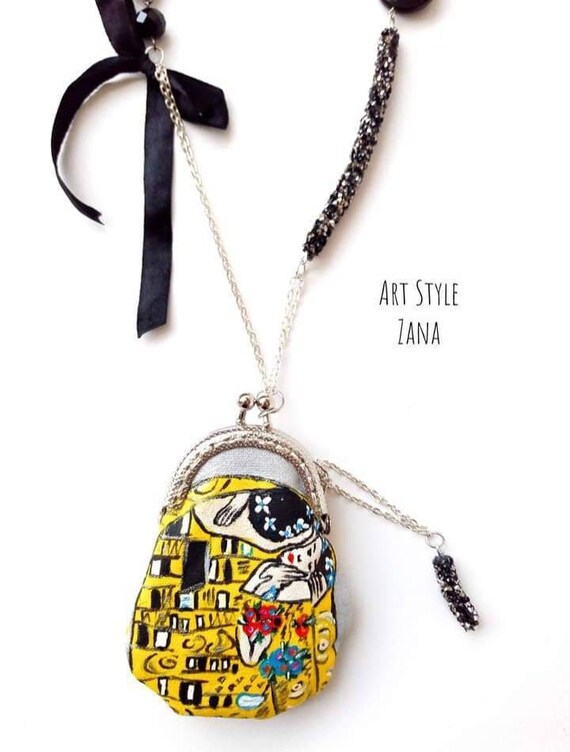 Coin Purse Necklace Pendant Pouch 