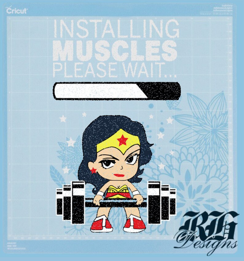 Download Installing Wonder Woman Muscles SVG actual file NOT | Etsy