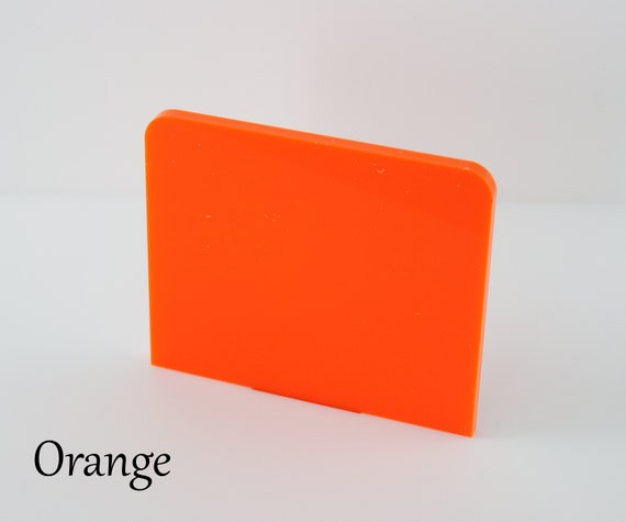 3mm Burnt Orange Acrylic Sheet | A5 - A1 Sizes | Perspex | Sheet - View #9