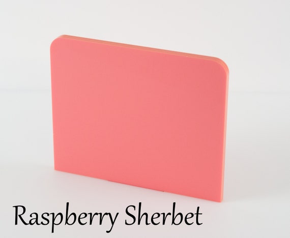 Pastel Raspberry Sherbet Acrylic Sheet 3mm in A5, A4, A3 and 100mm to 600mm Sheets