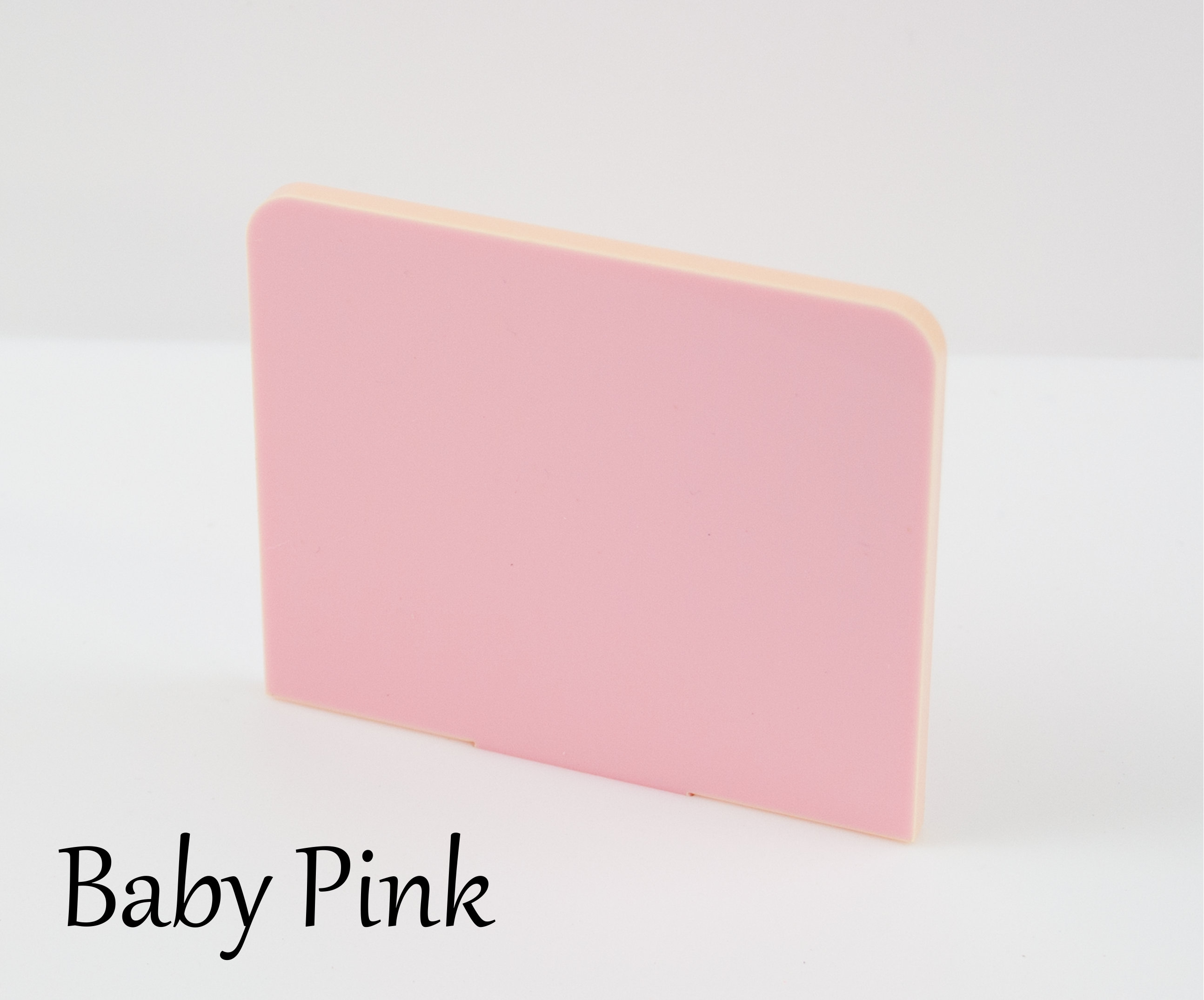 Baby Pink Translucent Acrylic Sheet 3mm in A5, A4, A3 and 100mm to 600mm  Sheets