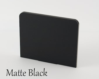 Matte Black Acrylic Sheet 3mm in A5, A4, A3 and 100mm to 600mm Sheets