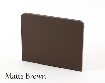 Matte Brown Acrylic Sheet 3mm in A5, A4, A3 and 100mm to 600mm Sheets