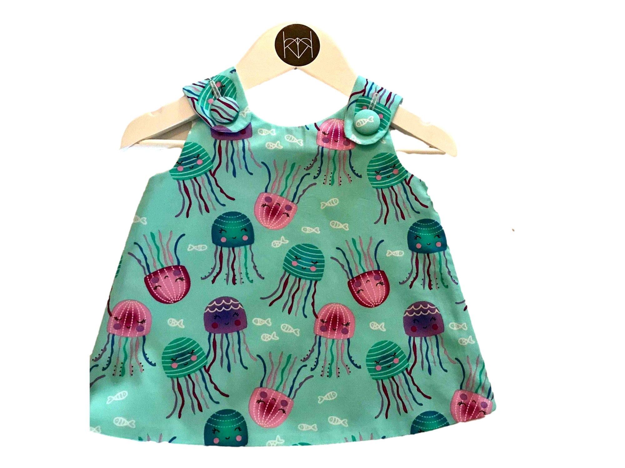 Jellyfish Cartoon Print Pattern Dress main image 0