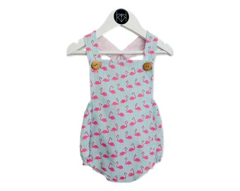 Flamingo Handmade Baby & Toddler Romper /Overall /Dungarees