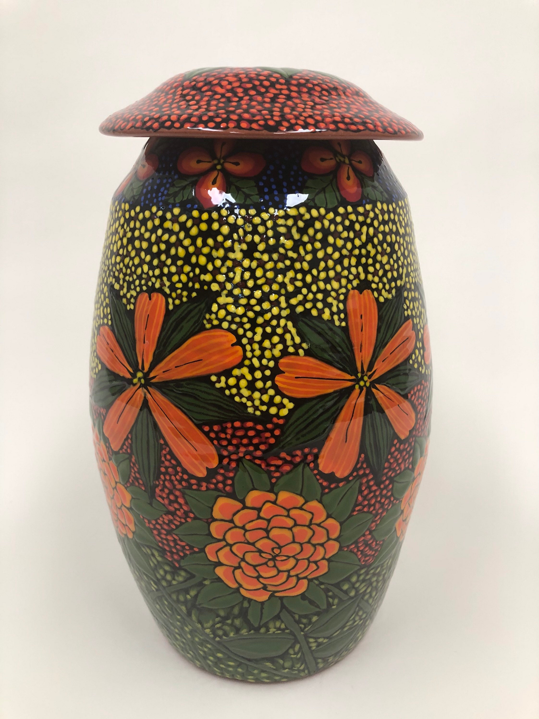 Urn x-large Flower Design Item URN-3000 | Etsy