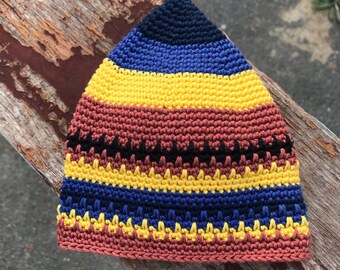 Hat Joe Zawinul, Skull Cap сrochet is Cotton, Kufi сrochet, Mens
