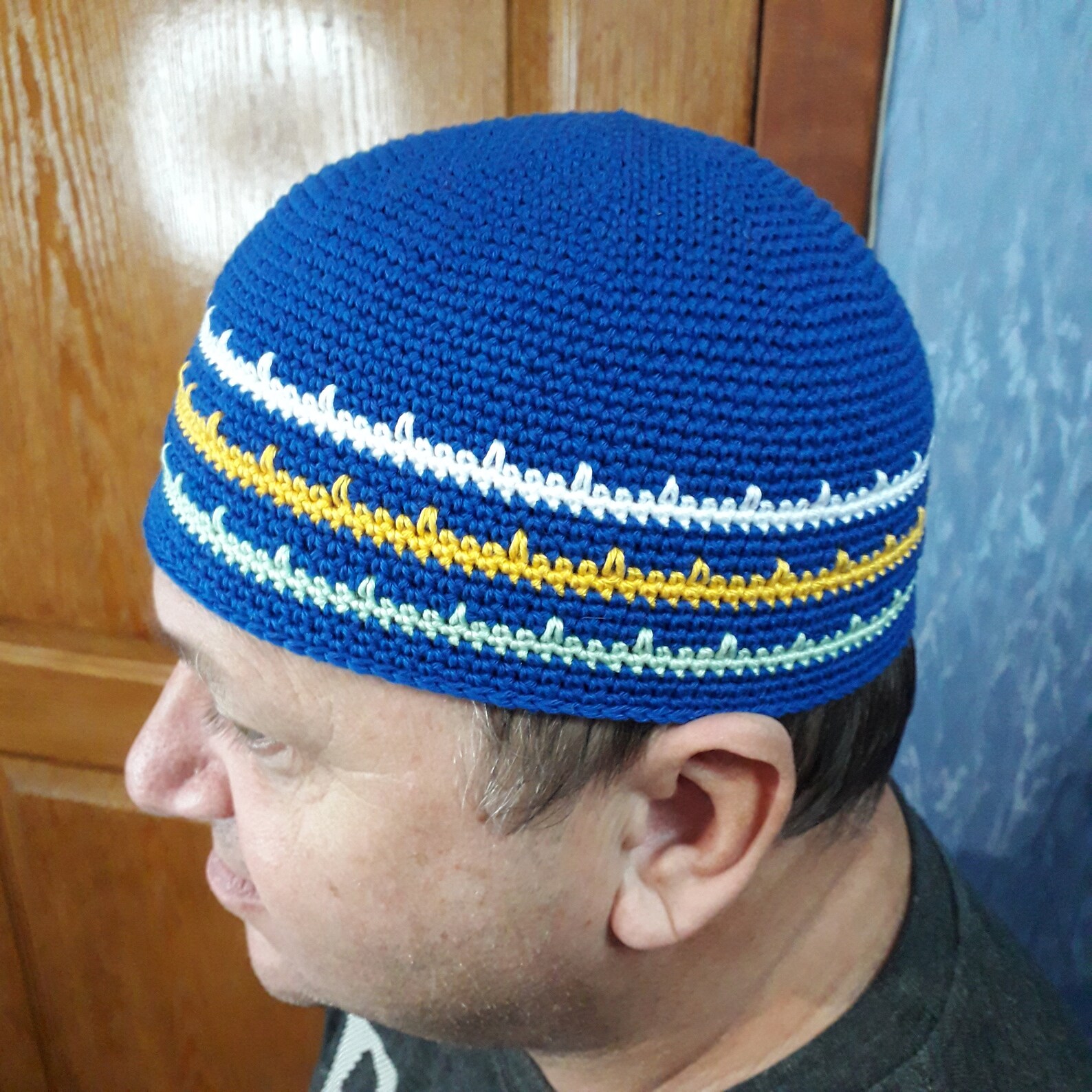 Men's Skull cap Crochet skull cap is cotton beanie hat Etsy