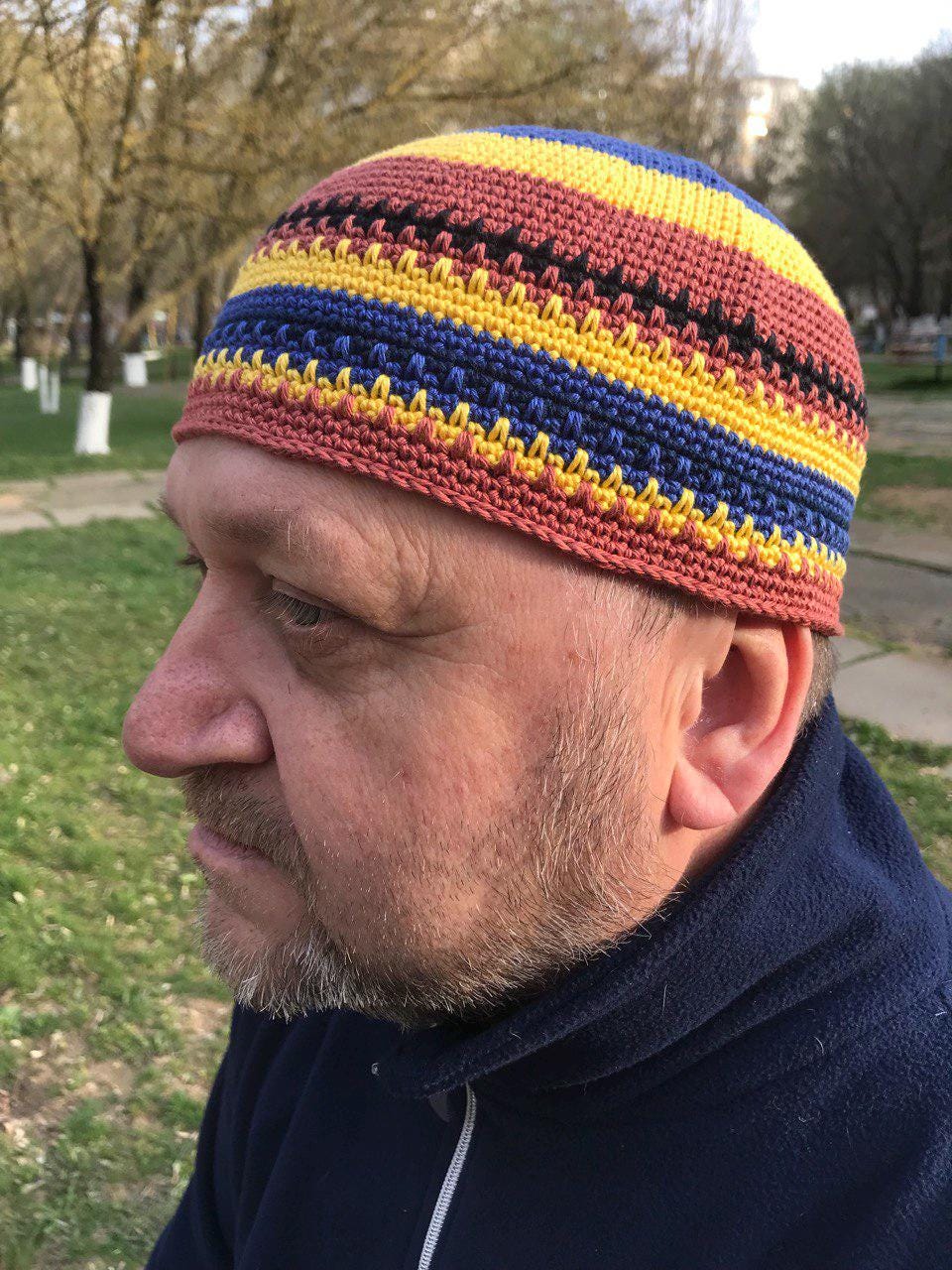 Hat Joe Zawinul, Skull Cap сrochet is Cotton, Kufi сrochet, Mens