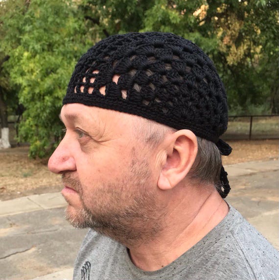 Men's Crochet Hat, Skull Cap Crochet Men's, Summer Crochet Hat
