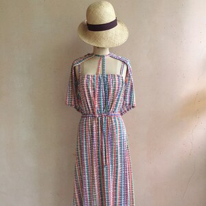 Vintage 60s &quot;Ruffinwear by Clovis Ruffin&quot; Plaid Sundress w/ Matching Crop Jacket