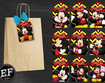 mickey gift tags etsy free printable mickey mouse thank you tags