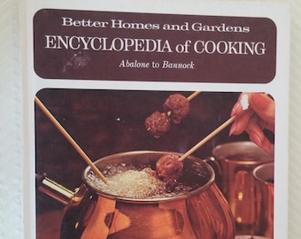 Vintage Better Homes and Gardens Hardcover Encyclopeda of Cooking Cook Book, Vintage Kitchen Cook Book, Vintage Cook Book, Retro Kitchen