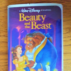 Walt Disney &quot;Beauty and the Beast&quot; VCR Movie, Vintage Walt Disney Classic &quot;Beauty and the Beast&quot; VCR Home Video Movie