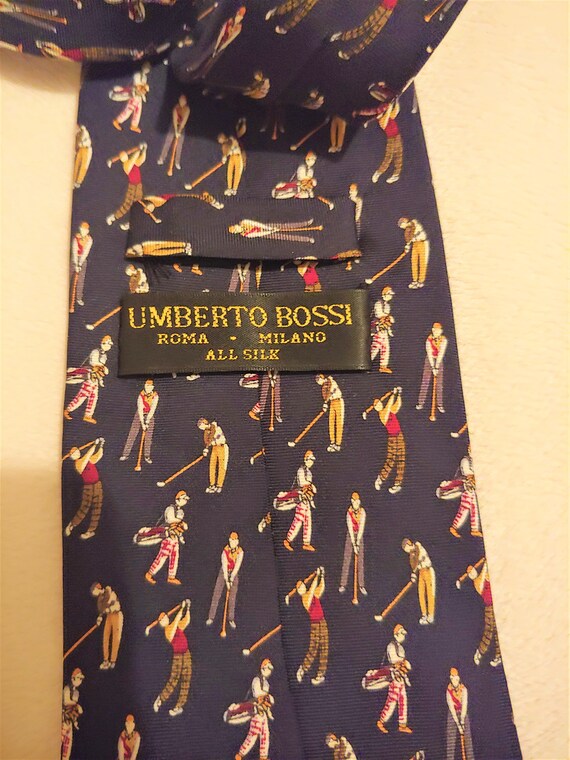 Vintage Dark Blue Umberto Bossi Roma Milano All S… - image 5