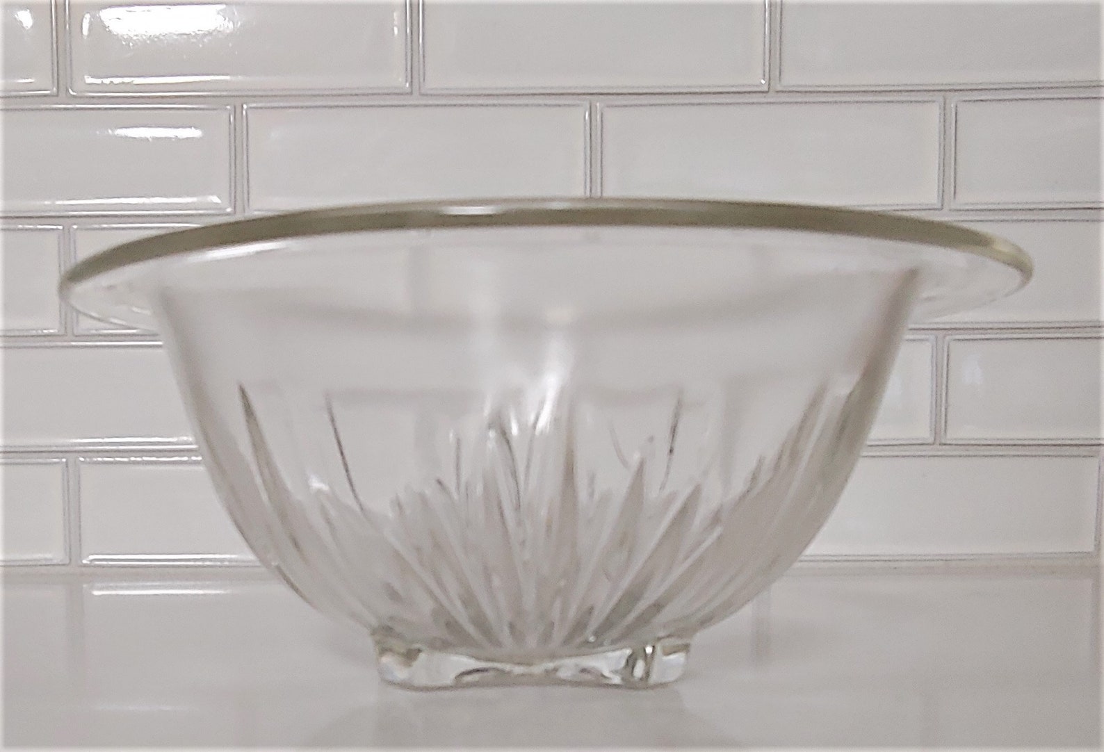 Vintage Federal Glass Clear Color 3 Cup Nesting Mixing Bowl Etsy