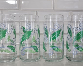 Set of 4 Vintage Corelle Spearmint Glasses