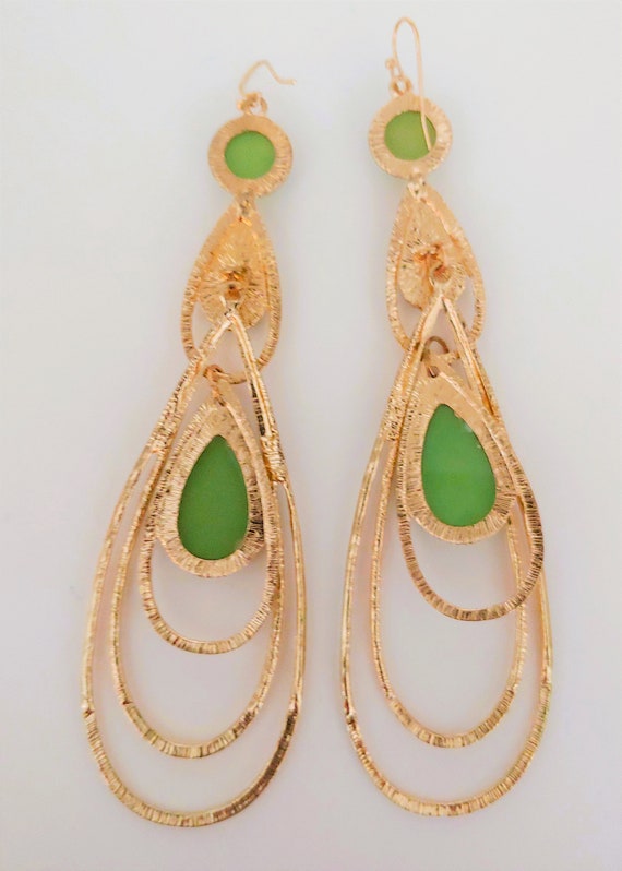 Vintage Costume Jewelry Dangle Earrings, Vintage … - image 4