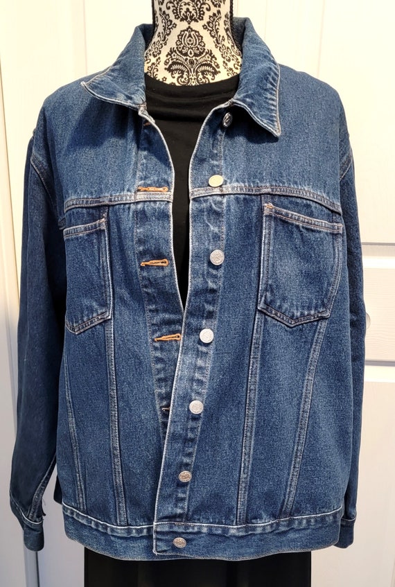 Women's Size 20W Jean Jacket with Metal Button Cl… - image 4