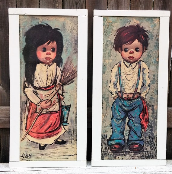 BIG EYES GIG ヴィンテージ レトロ 60s 絵 壁掛け アート BIG EYES GIG ヴィンテージ レトロ 60s 絵 壁掛け アート